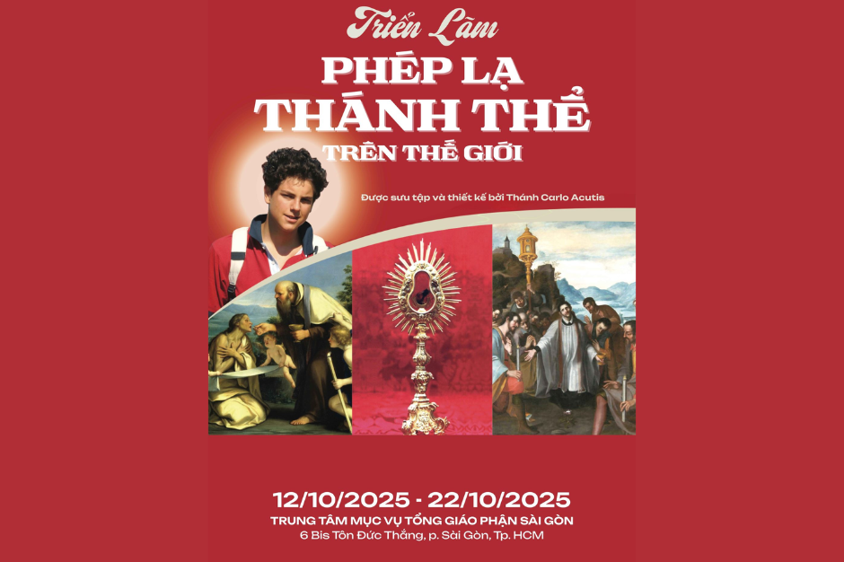 Triển lãm của Thánh Carlo Acutis về ‘Phép Lạ Thánh Thể Trên Thế Giới’ tại Sài Gòn